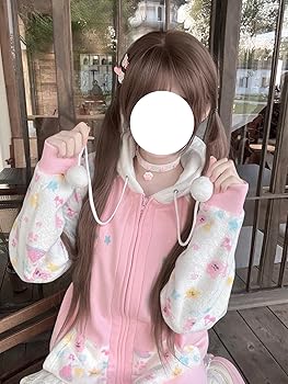 Amazon.com: Erqiroc Tenshi Kawaii Hoodie Cutecore Clothes